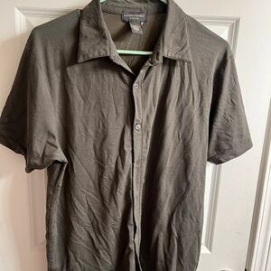 Banana Republic Men's Charcoal Button Down Shirt